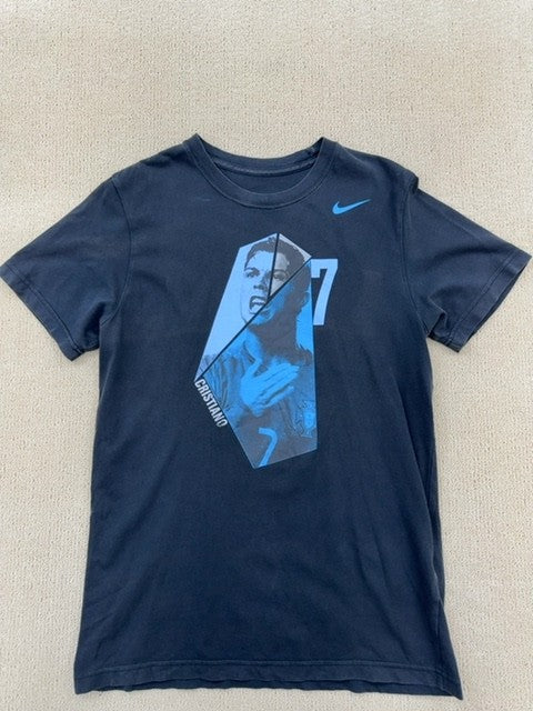 Nike Men's Cristiano Ronaldo Navy Slim Fit T-Shirt Size L
