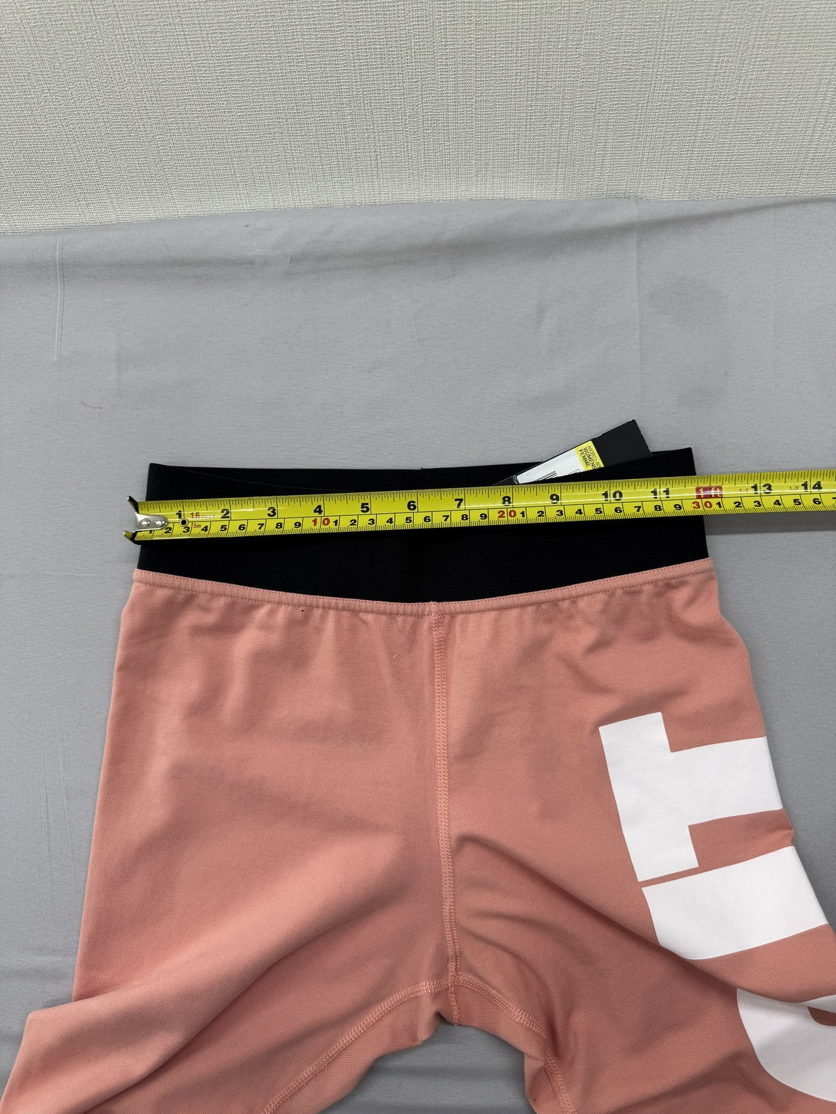 Nike Women's Pink High-Waisted Logo Print Leggings Size S