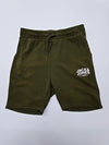 JACK & JONES Men Olive Logo Jersey Drawstring Shorts Size M Style