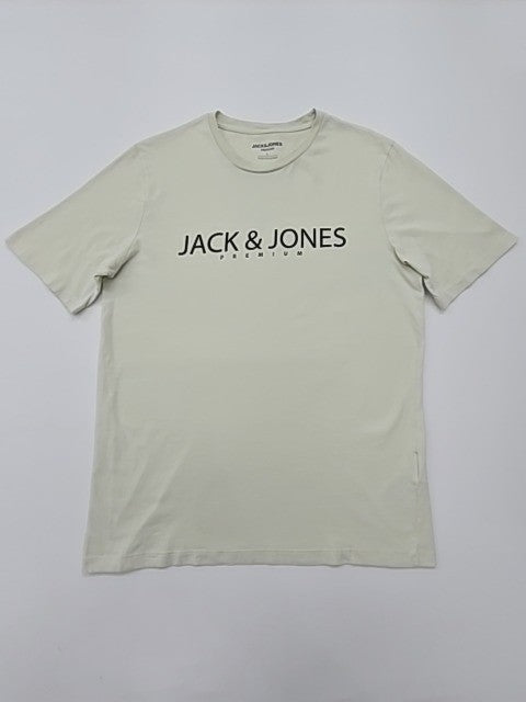 Jack & Jones Men Beige T-Shirt size L product image 1