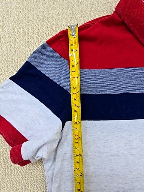 Superdry Men's Multi Striped Short Sleeve Polo Shirt M Medium