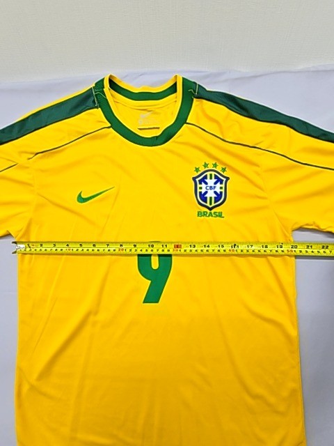 Nike Men's Yellow Football Jersey Athletic Fit M Dri-FIT Short Sleeve