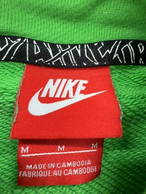 Nike Men's Green Fleece Pullover Hoodie Size M