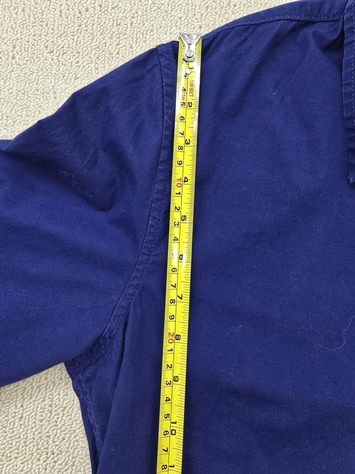 Lee Navy Blue Cotton Button-Down Shirt Long Sleeve Men's Size L