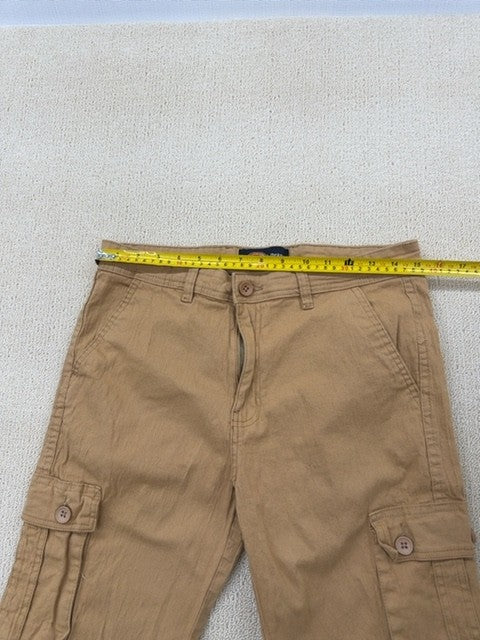 Dekeke Men's Cargo Pants Khaki 34 Straight Leg Cotton