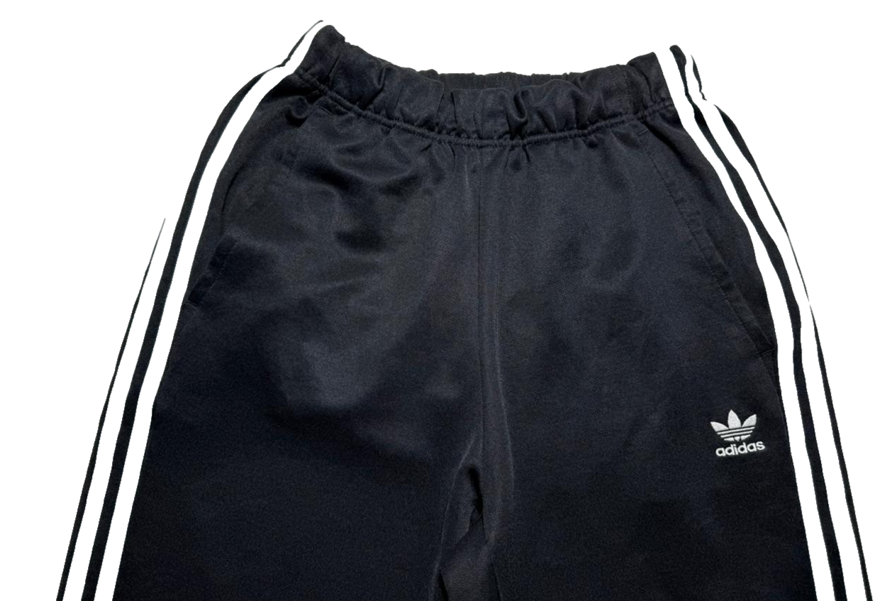 Adidas Black 3-Stripe Juniors Track Pants Joggers Youth Size M