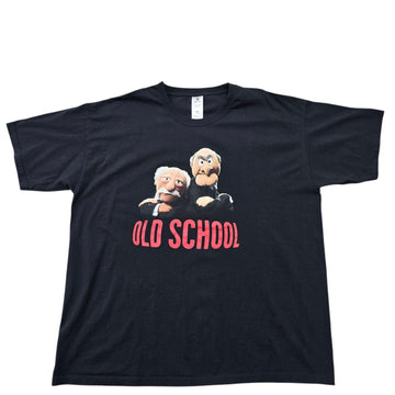 Nastrovje Potsdam Men's Black Muppets Waldorf Statler XXL Vintage T-Shirt