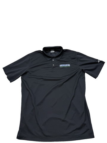 Nike Men's XL Black Dri-FIT Golf Polo Shirt Short Sleeve