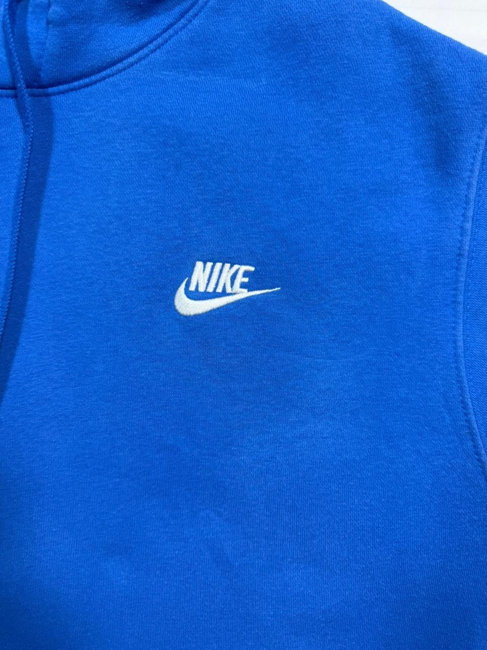 Nike Unisex Blue Fleece Pullover Hoodie Sweatshirt Size S