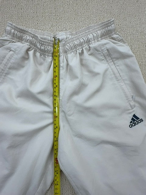 Adidas White Track Pants XS Drawcord Unisex Casual NWT