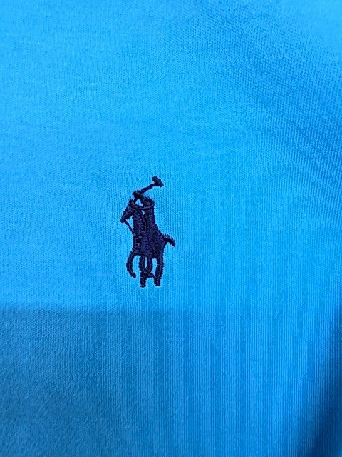 Polo Ralph Lauren Boys Blue Logo Polo Shirt Size M Regular Cotton