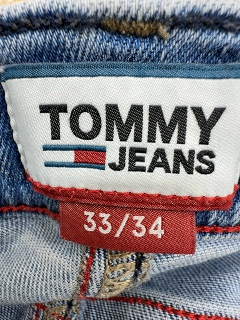 Tommy Jeans Unisex Light Blue Denim Jeans Size 33/34