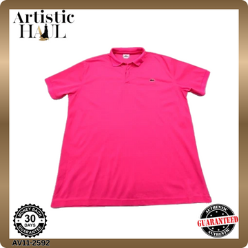 Lacoste Men's Fuchsia Pink L.12.12 Polo Shirt Cotton Pique Short Sleeve