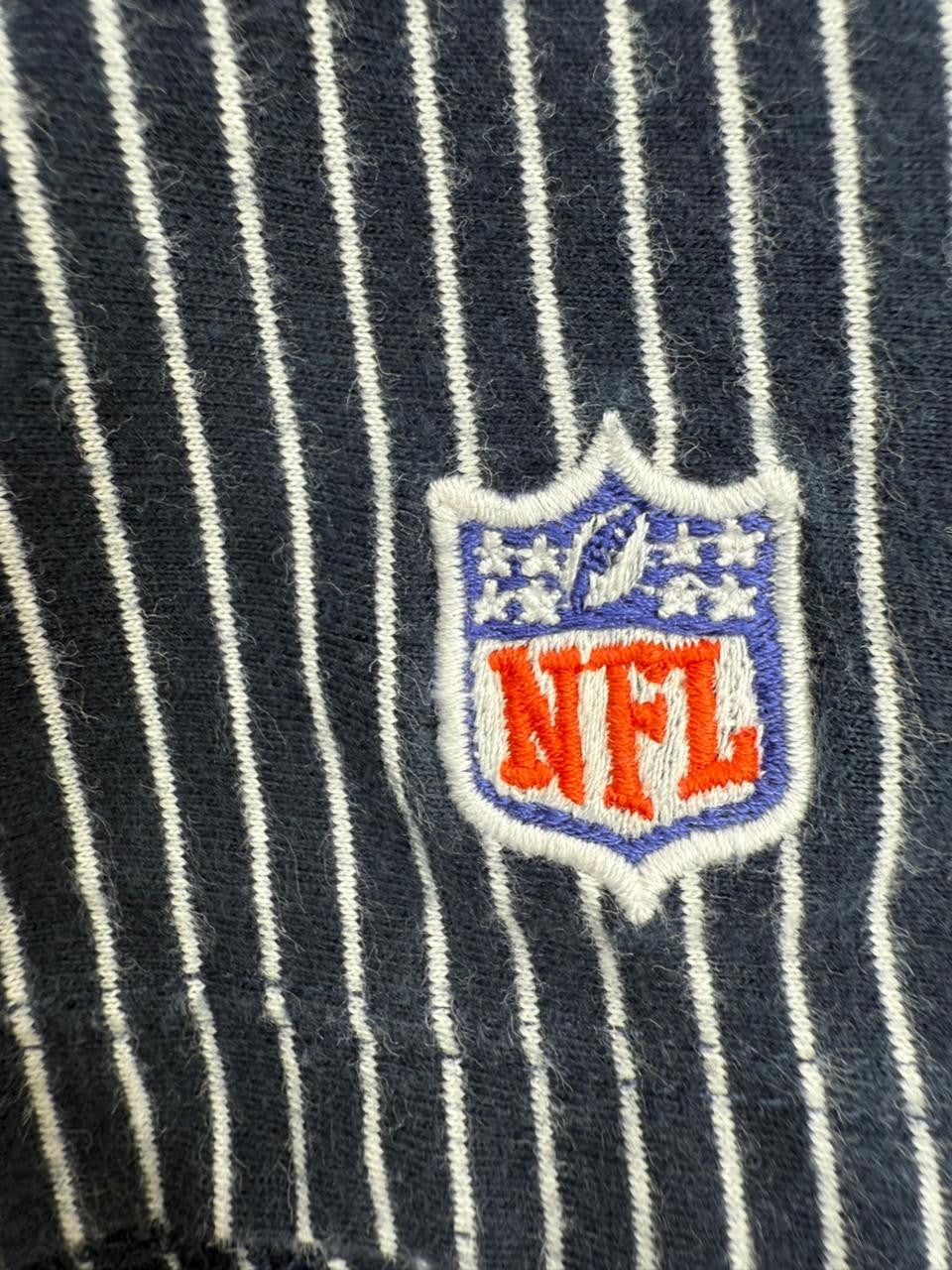 Celio Men's Navy Patriots NFL Striped T-Shirt Size S Cotton