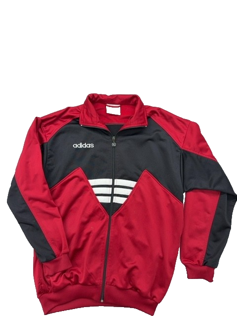 Adidas Vintage Red Black Retro Track Jacket D176 EU Zip[1]