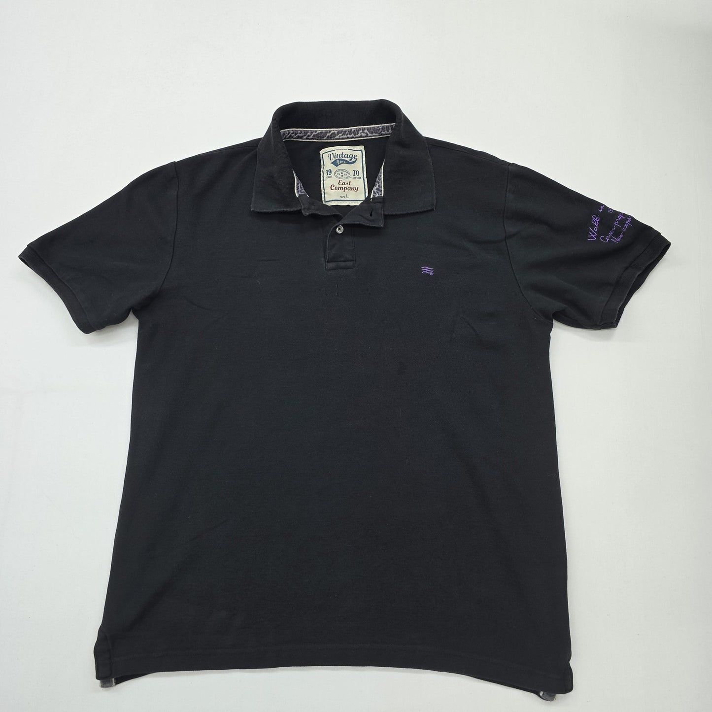 East Company Men Black Polo Shirt size L product image 1