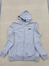 Puma Men's Gray Hoodie – Size L, Slim Fit, Full Zip