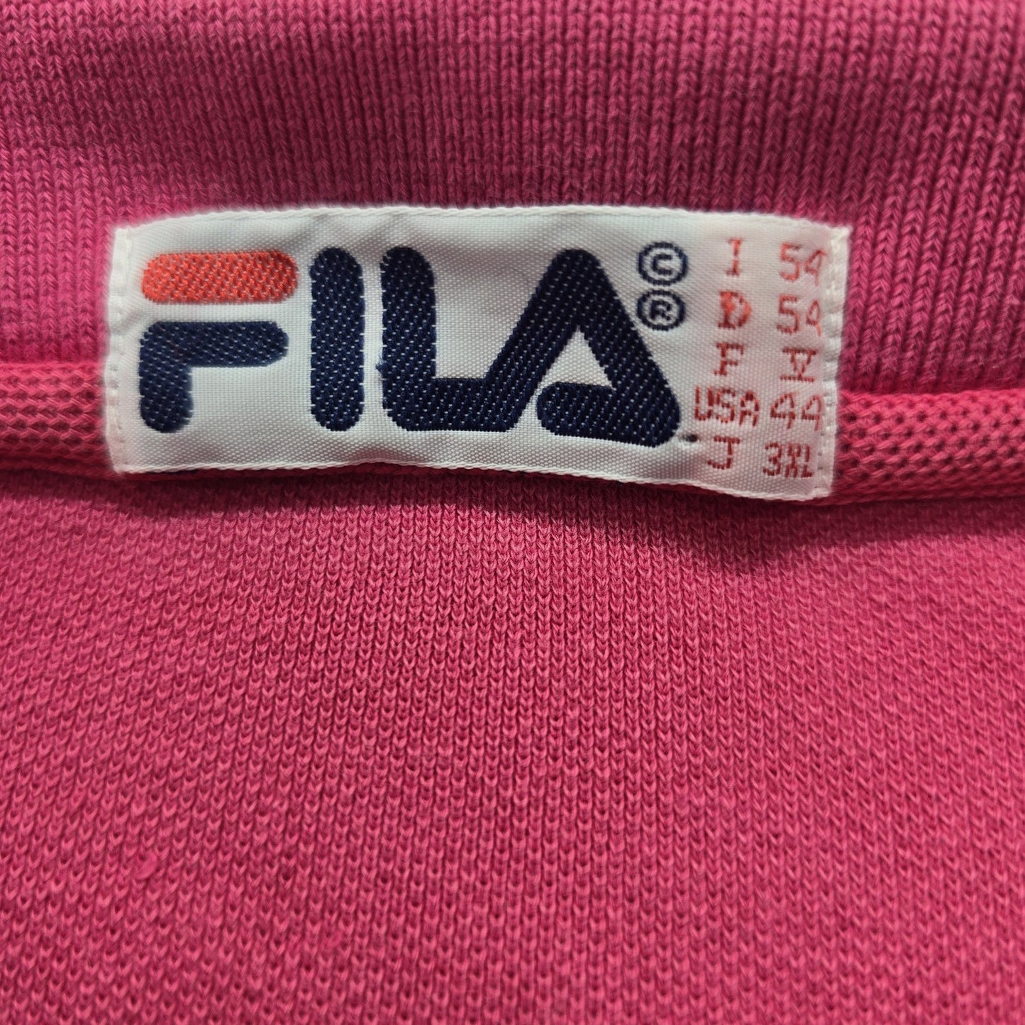 Fila Men Raspberry Polo Shirt Big & Tall Size 2XL Regular Fit Logo