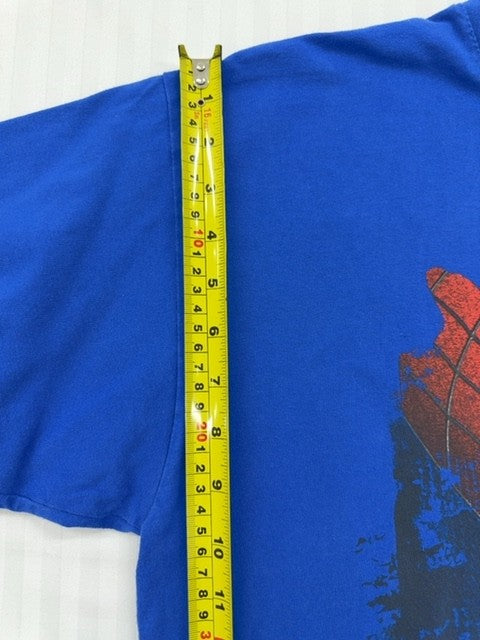 Marvel Men's Spider-Man Royal Blue XL Graphic Print Vintage T-Shirt