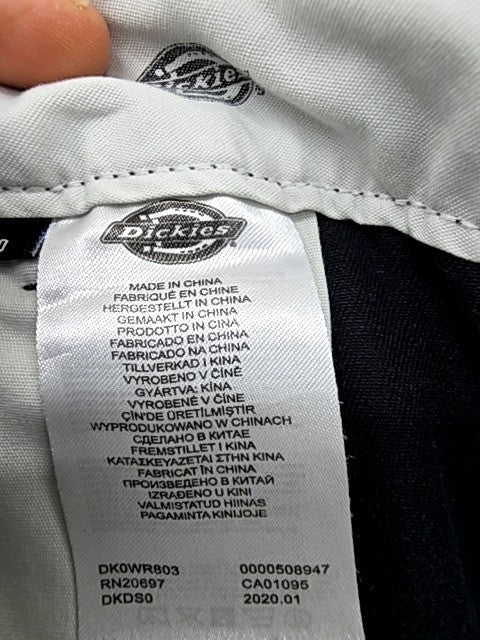 Dickies Black Loose Fit Work Shorts W30 Multi-Pocket Heavy Duty