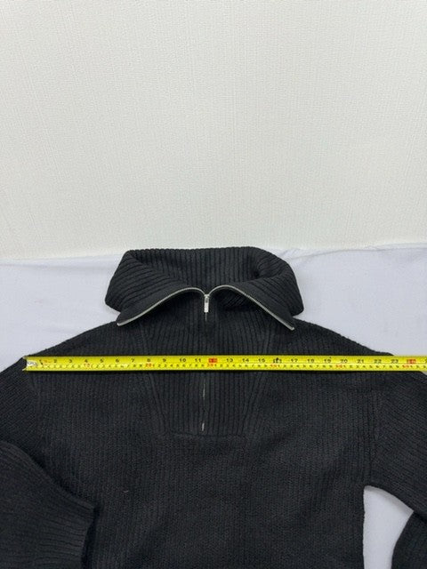 French Connection Black Turtleneck Balloon Sleeve Sweater S Women