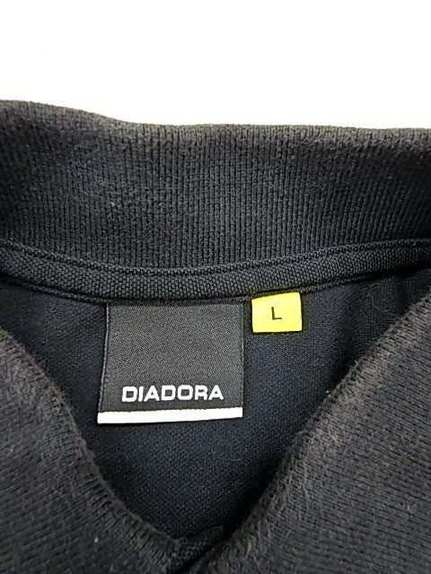 Diadora Women Black Polo Shirt size L product image 3