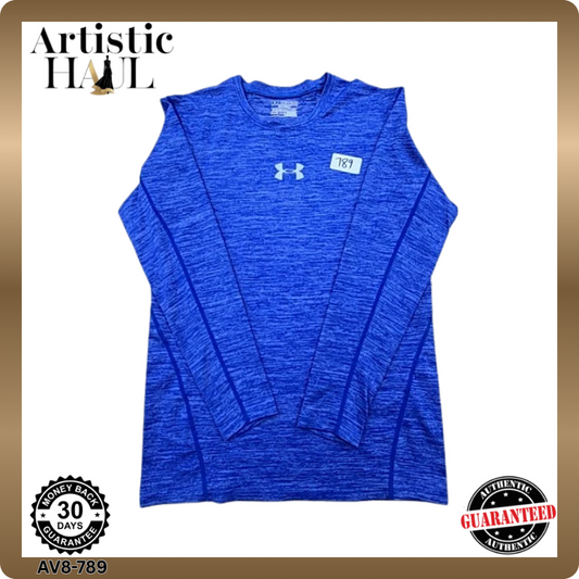 Under Armour Men's Blue Top – Size XL, Long Sleeve