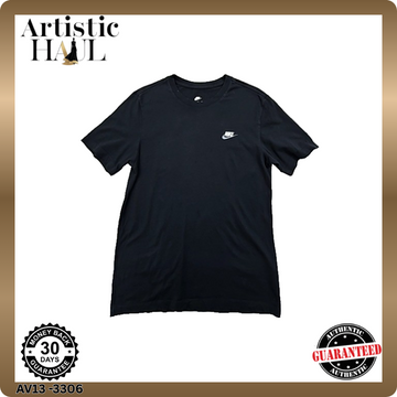 Nike Men's Black Short Sleeve T-Shirt Size S 100% Cotton Swoosh