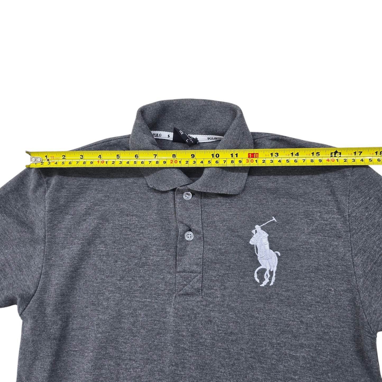 Polo Ralph Lauren Men Gray Polo Shirt size L product image 4