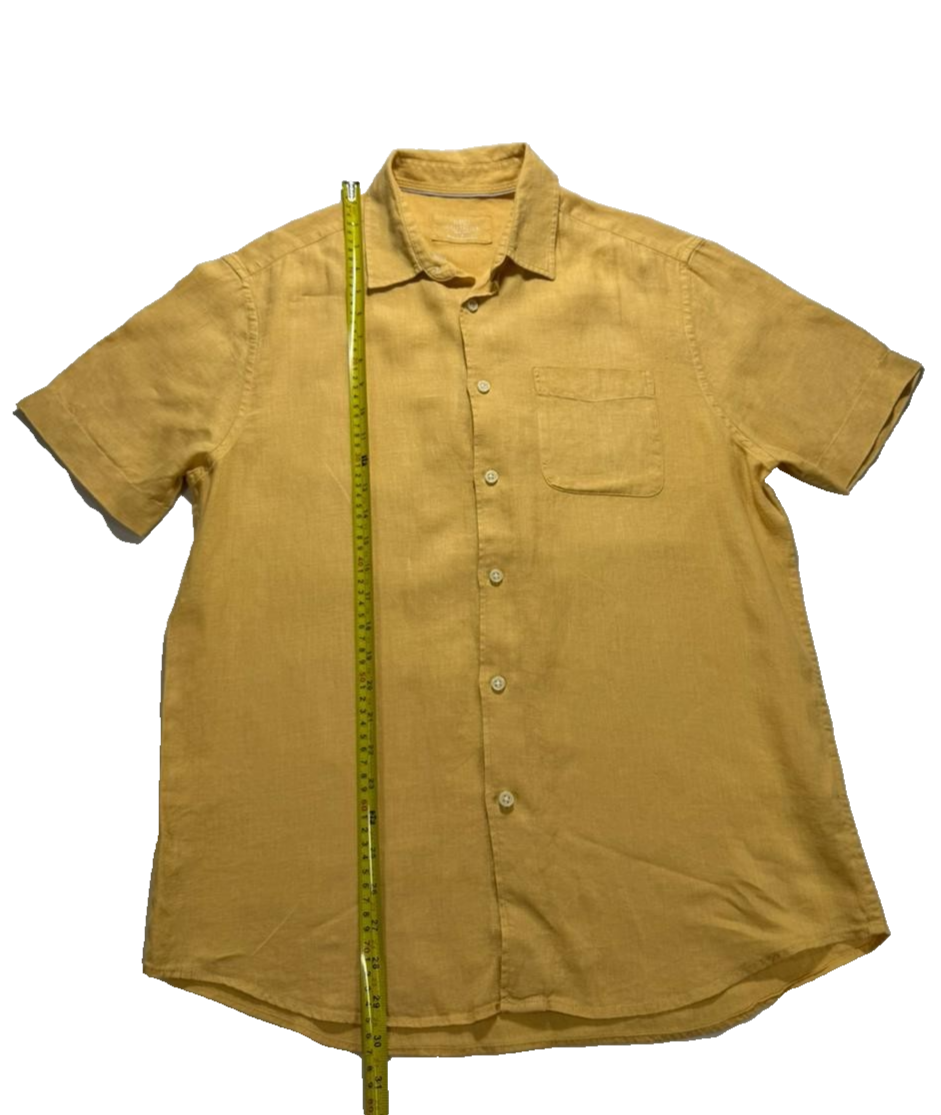 Marks And Spencer Yellow Casual Shirts For Men - Size M