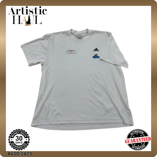 Adidas Men White T-Shirt size XL product image 1