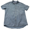 Tommy Hilfiger Men's Blue Shirt – Size XL, Short Sleeve