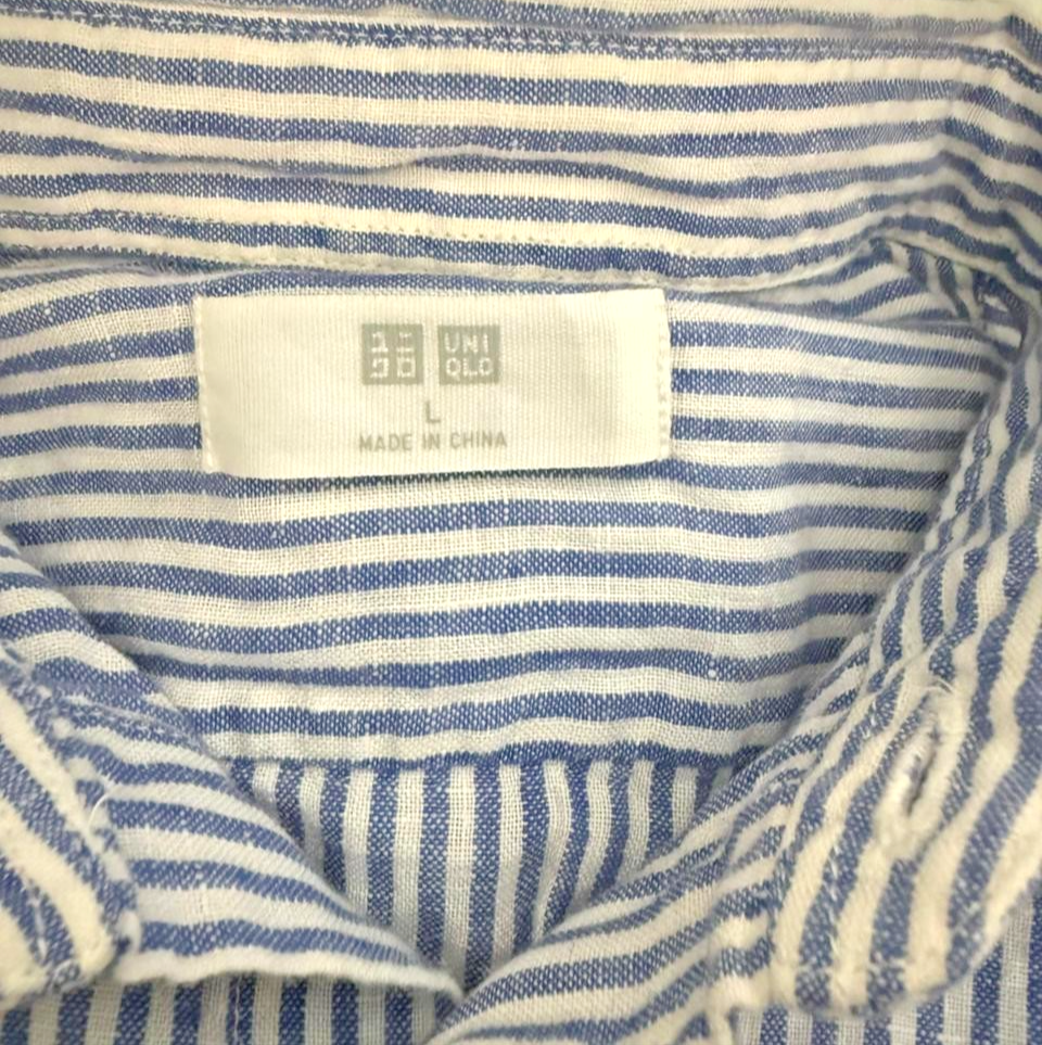 New Uniqlo 100% Linen Blouse - Size L