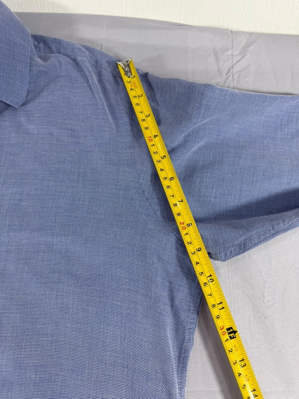 Hugo Boss Men's Button Up Shirt Medium M Blue Long Sleeve Regular Fit