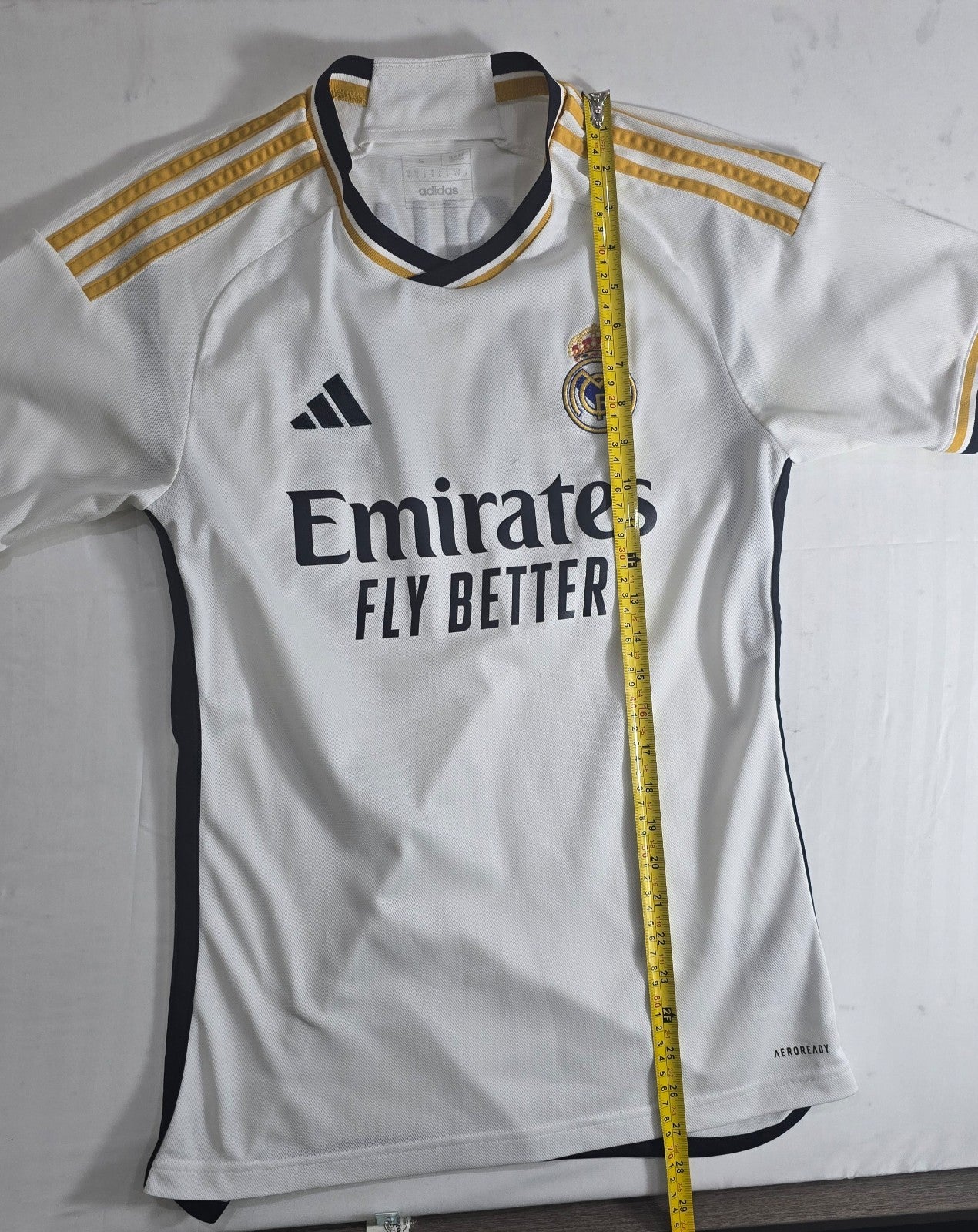 Adidas Real Madrid Jersey Men's Small White Edouard 95 Fly Better