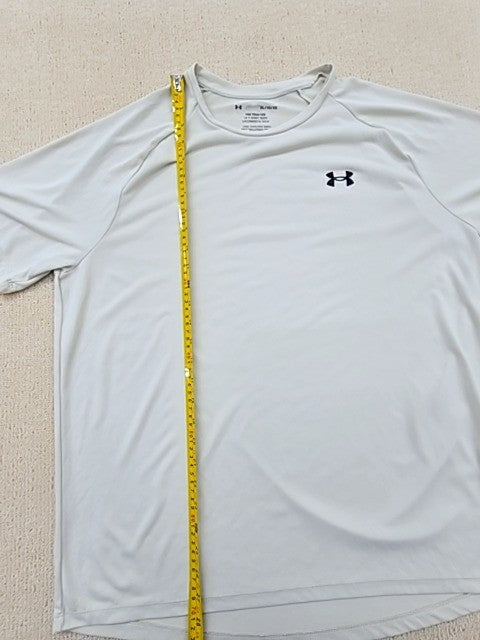 Under Armour Team Tech Men's XL White Short Sleeve T-Shirt Loose Fit