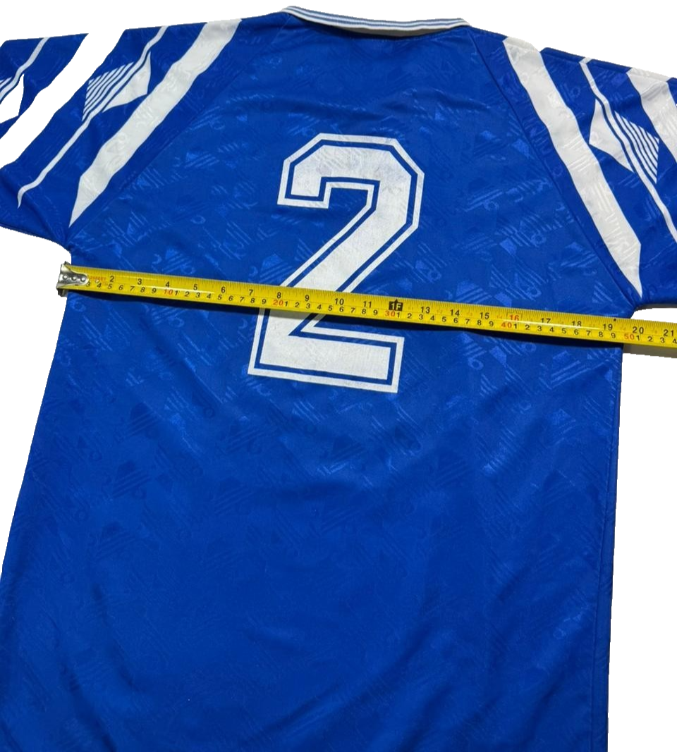 Vintage Admiral Belenenses Delta Cafes Football Jersey Shirt Blue White Size M