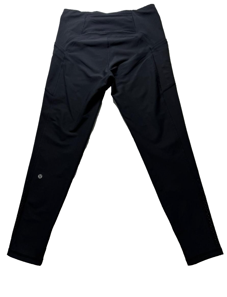 Lululemon Uncovered Strength High Rise Crop Leggings | SIZE 6 | Black