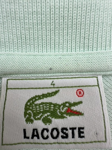 Lacoste Men's Mint Green Polo Shirt Size L Classic Fit Cotton