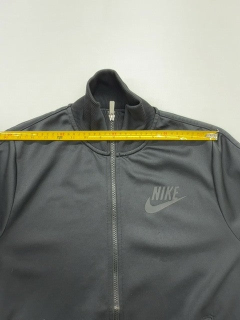 Nike Boys Charcoal Zip-Up Track Jacket Size M Lightweight Casual
