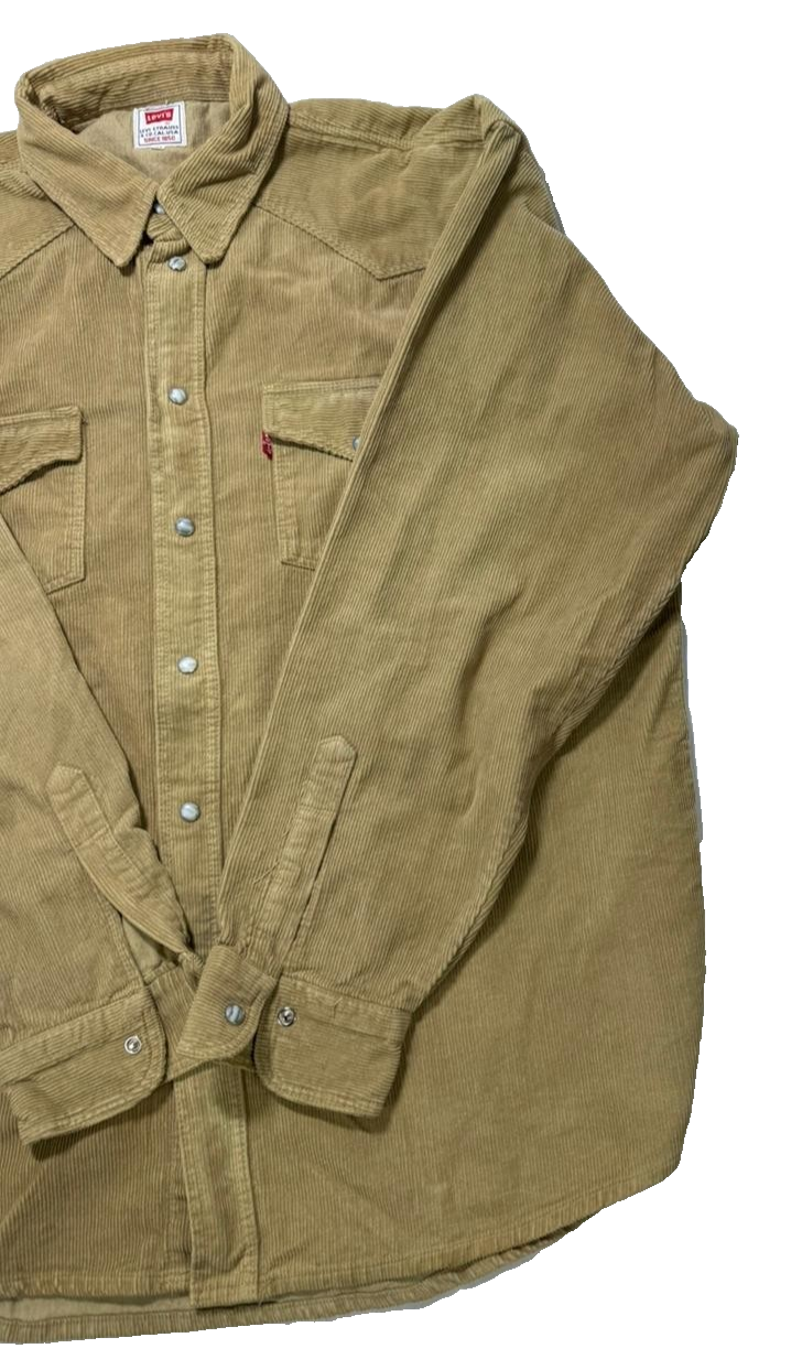 Levi'S Barstow Standard Fit Western Corduroy Shirt For Men - Size XL