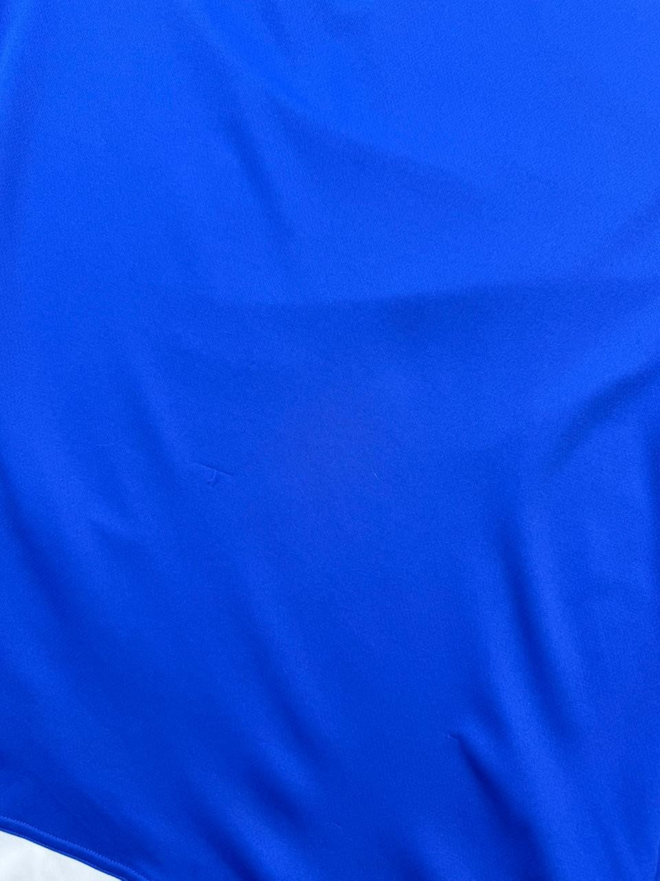 Adidas Men's Royal Blue Climalite Training T-Shirt White 3-Stripes Size L