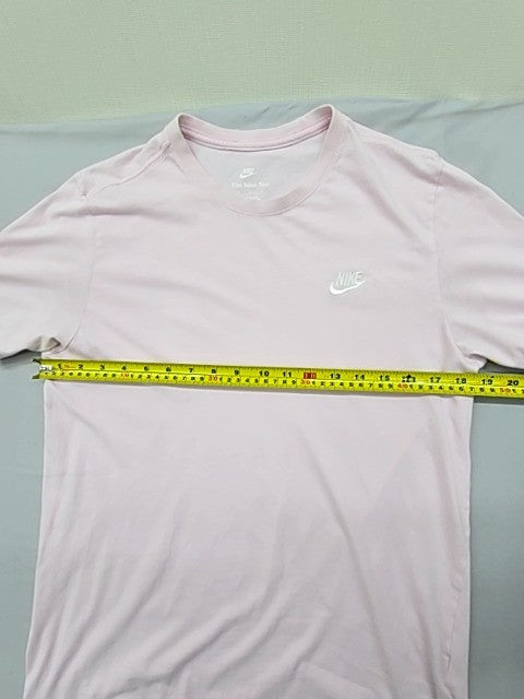 Nike Men's Pink Crew Neck T-Shirt Size M Short Sleeve Cotton