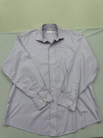 Brooks Brothers Men's Light Purple Regent Fit Dress Shirt 16.5-34/35