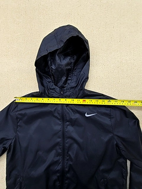 Nike Women's Black Hooded Running Jacket Size M CU3217-010