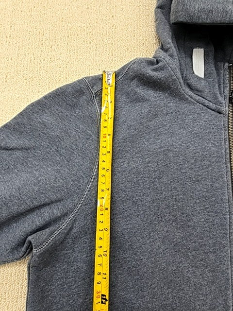 G-Star Raw Men's Gray Zip Up Hoodie Cotton Blend M Relaxed