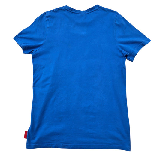 Marvel Iron Man Royal Blue Helmet Evolution Graphic T-Shirt Size 16