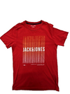 Jack & Jones Men's Red T-Shirt – Size S, Short Sleeve, Crew Neck