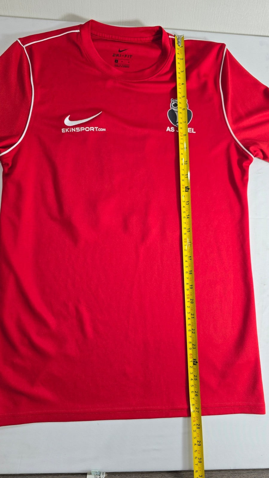 Nike Dri-FIT Men's Medium Red Football Jersey AS JAVEL Soccer Shirt