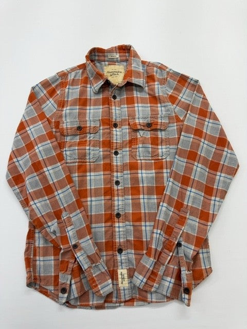 Abercrombie & Fitch Men Orange Shirt size XL product image 1